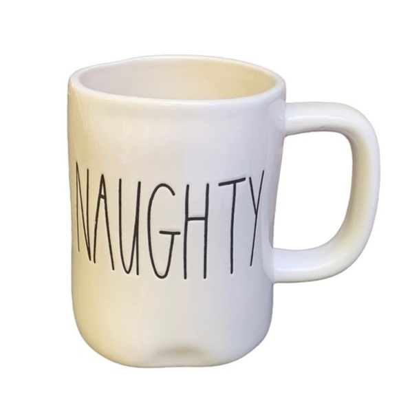 RAE DUNN CHRISTMAS NAUGHTY AND NICE COFFEE / TEA MUGS - GREAT CONDITION - Picture 3 of 17